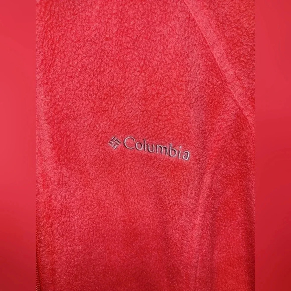 Columbia Fleece Peach Geranium Pink Zip Up Jacket size Small Performance Cozy - Picture 5 of 6